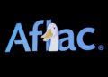 Aflac logo featuring a cartoon duck with a friendly expression beside the company name.