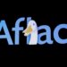 Aflac logo featuring a cartoon duck with a friendly expression beside the company name.