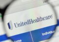 Close-up view of the UnitedHealthcare logo displayed on a computer screen.